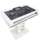 ProX XZF-DJCTW2UCASE Control Tower DJ Podium w/ Road Cases for DDJ-REV7, XDJ-XZ, FLX10, RANE Four - White