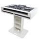 ProX XZF-DJCTW2UCASE Control Tower DJ Podium w/ Road Cases for DDJ-REV7, XDJ-XZ, FLX10, RANE Four - White
