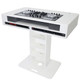 ProX XZF-DJCTW2UCASE Control Tower DJ Podium w/ Road Cases for DDJ-REV7, XDJ-XZ, FLX10, RANE Four - White
