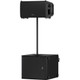 2x QSC LA112 12-inch Portable 2-way Powered Line Array 2400 Watts DJ / PA Loudspeaker