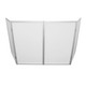 ProX XF-5X3048S 5 Panel Silver Frame DJ Facade W/ Stainless Quick Release 180 Deg Hinges