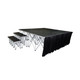 ProX XSF-Skirt16 - StageX 16 inch Portable Stage Skirt Black - Compatible with XSQ XSU Stages