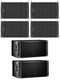 4x JBL SRX910LA Dual 10" Powered Line Array speaker With DSP 880 Watts + 2x JBL SRX828SP 18" Subwoofers