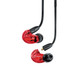 Shure SE215SPE-RD Professional Sound Isolating Earphones, clear sound and deep bass (Red)