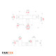 2x ProX XTF-ATF16PA FANTEK Line Array Adapter with Hanging Ring for XFT-FT5323 Lifting Tower