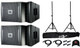 2x JBL VRX932LAP 12" 2-Way Line Array + T-SS26P Stands with Bag + 2x Cables + Hat