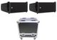 2x RCF HDL 6-A ACTIVE LINE ARRAY 1400 Watts PA Speaker + ProX X-RCF-HDL6ALAX2W Speaker Case