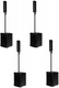 4x RCF EVOX J8 Active 2-Way Portable Column Line Array System 1400 Watt Speakers