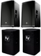 2x Electro-Voice EV ETX-12P 12" DJ / Club 2000W Class-D Amplified Speaker + 2x EV ETX-12P-CVR Cover (MINT)