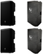 2x EV ZLX-15P G2 15" Powered Speaker w/ Bluetooth, DSP & Remote Control + 2x EV ZLX-15-G2-CVR Cover (MINT)
