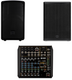 RCF HD 10-A MK5 10" Active 2-Way Speaker 800W Stage Monitor W/ DSP + F 10XR Mixer + SUB15-AX Subwoofer