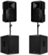 2x RCF ART 715-A MK5 15" Powered Speaker With DSP 1400W + 2x SUB 708-AS MK3 18" Subwoofer 1400W + Poles