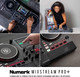 Numark Mixstream Pro+ Controller For Amazon Music, Serato & Virtual DJ + Headphones + X Stand with Table Top