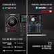 Numark Mixstream Pro+ Controller For Amazon Music, Serato & Virtual DJ + Headphones + X Stand with Table Top.