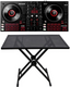 Mixtrack Platinum FX 4-Deck DJ Controller with Jog Wheel Displays & Effects Paddles + X Stand With Table Top