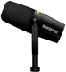 Shure MV7+-K side profile studio use