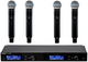 Shure SLXD4Q+ 4-Channel Digital Wireless Receiver + 4x Shure SLXD2/SM58=-H55 Mic