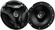 JVC CS-DF620 6.5" 2-Way 300W Flush Mount Car Audio Coaxial Speakers (Pair) 4 ohm