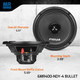 PRV 6MR400-NDY-4  6.5" Midrange Speaker 400 Watts Neodymium Bullet Loudspeaker 4-Ohms