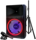 Radial Gemini GSP-L2200PK speaker bundle with stand and mic.