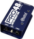 RADIAL Pro48 active direct box used on stage or in home recording studios, for active and passive instruments