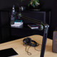 Alt Text: Gravity GMSTBA01 desk studio setup