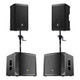 2x EV ELX200-12SP 12" Subwoofer + 2x ZLX-8P-G2 8" Loudspeaker + T-SAACX2PKG Pole