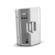 Back view of white LDICOA12A-W speaker.