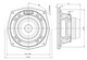 B&C 5NDL38-4 technical drawing view