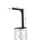 ProX XT-HEADMOUNT2416X2B Dimension view