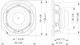 LaVoce FSN041.00 4" Speaker Technical Dimensions