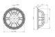 B&C 12NDL88 Speaker Technical Dimensions
