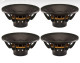 Four pack B&C 12NDL88 8-Ohm Neodymium pro audio woofer