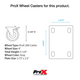ProX XS-UTL246036WMK2 DJ caster wheels detail