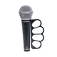 Front view ProX X-GRIPMATE-BLK hand-gripped mic holder