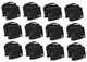 12x ProX XB-SANDBAG30 30lbs Capacity Black Double Zipper Saddlebag Sandbag-Empty
