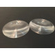 Clear circular glass lenses