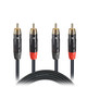 RCA audio cable rear connectors