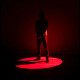ADJ spot light red stage silhouette