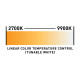Color temperature scale graphic.