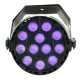 Mini Par UV LED stage light front view.