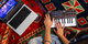 Making music with Akai MIDI and laptop