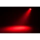 Red LED spotlight on a dark stage.