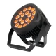 Amber LED stage par light fixture.