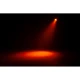 Orange LED spotlight on a dark stage.