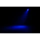 Blue LED spotlight on a dark stage.