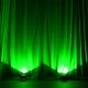 Green light from two ADJ Dotz Par 100s.