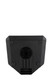 Bottom view of a RCF 812A speaker black pole mount.
