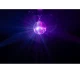 ADJ EM30 glowing in purple light.