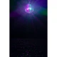 ADJ EM30 glowing in green and purple.